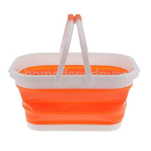 Silicone Retractable Folding Shopping Basket Kitchen Vegetable Fruit Tote Bucket