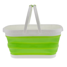Silicone Retractable Folding Shopping Basket Kitchen Vegetable Fruit Tote Bucket