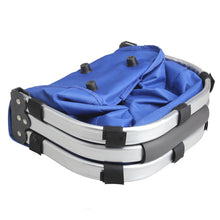 New Arrival Waterproof Foldable Eco-friendly Reusable Shopping Bag Grocery Basket Blue