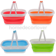 Silicone Retractable Folding Shopping Basket Kitchen Vegetable Fruit Tote Bucket